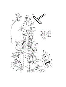 Mower Deck parts for Craftsman Front-Engine Lawn Tractor 917273802 from AppliancePartsPros.com