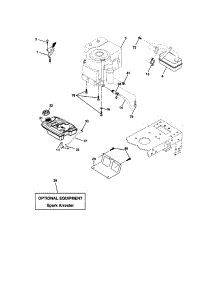 Engine parts for Craftsman Front-Engine Lawn Tractor 917273810 from AppliancePartsPros.com