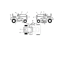 Decals parts for Craftsman Front-Engine Lawn Tractor 917273810 from AppliancePartsPros.com