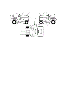 Decals parts for Craftsman Front-Engine Lawn Tractor 917273812 from AppliancePartsPros.com
