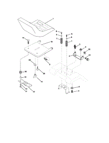 Seat Assembly parts for Craftsman Front-Engine Lawn Tractor 917273820 from AppliancePartsPros.com