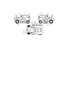 Decals parts for Craftsman Front-Engine Lawn Tractor 917273820 from AppliancePartsPros.com