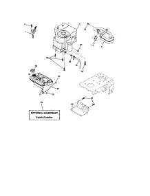 Engine parts for Craftsman Front-Engine Lawn Tractor 917273821 from AppliancePartsPros.com