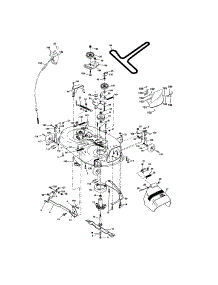 Mower Deck parts for Craftsman Front-Engine Lawn Tractor 917273821 from AppliancePartsPros.com