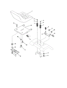 Seat Assembly parts for Craftsman Front-Engine Lawn Tractor 917273823 from AppliancePartsPros.com