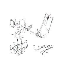 Lift Assembly parts for Craftsman Front-Engine Lawn Tractor 917273823 from AppliancePartsPros.com