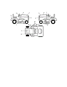 Decals parts for Craftsman Front-Engine Lawn Tractor 917273830 from AppliancePartsPros.com