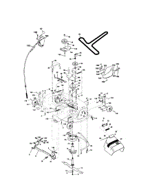 Mower Deck parts for Craftsman Front-Engine Lawn Tractor 917273840 from AppliancePartsPros.com