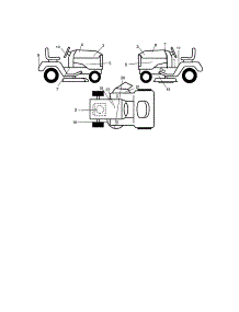 Decals parts for Craftsman Front-Engine Lawn Tractor 917273850 from AppliancePartsPros.com