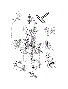 Mower Deck parts for Craftsman Front-Engine Lawn Tractor 917273860 from AppliancePartsPros.com