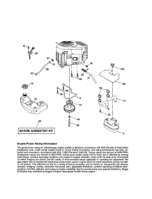 Engine parts for Craftsman Front-Engine Lawn Tractor 917273900 from AppliancePartsPros.com