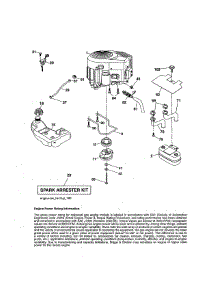 Engine parts for Craftsman Front-Engine Lawn Tractor 917273941 from AppliancePartsPros.com