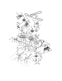 Mower Deck parts for Craftsman Front-Engine Lawn Tractor 917273941 from AppliancePartsPros.com