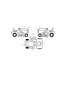 Decals parts for Craftsman Front-Engine Lawn Tractor 917273941 from AppliancePartsPros.com