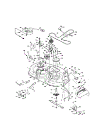 Mower Deck parts for Craftsman Front-Engine Lawn Tractor 917273980 from AppliancePartsPros.com