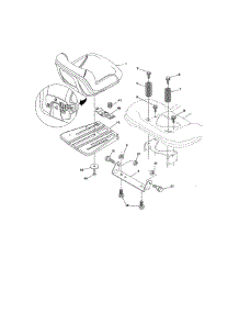 Seat Assembly parts for Craftsman Front-Engine Lawn Tractor 917273980 from AppliancePartsPros.com