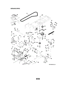 Ground Drive parts for Craftsman Front-Engine Lawn Tractor 917274030 from AppliancePartsPros.com