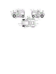 Decals parts for Craftsman Front-Engine Lawn Tractor 917274030 from AppliancePartsPros.com