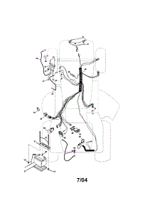 Electrical parts for Craftsman Front-Engine Lawn Tractor 917274032 from AppliancePartsPros.com