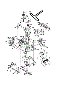 Mower Deck parts for Craftsman Front-Engine Lawn Tractor 917274033 from AppliancePartsPros.com