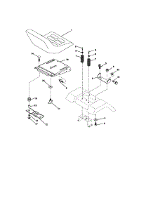 Seat Assembly parts for Craftsman Front-Engine Lawn Tractor 917274350 from AppliancePartsPros.com