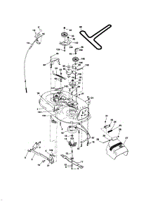 Mower Deck parts for Craftsman Front-Engine Lawn Tractor 917274351 from AppliancePartsPros.com