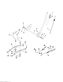 Mower Lift parts for Craftsman Front-Engine Lawn Tractor 917274381 from AppliancePartsPros.com