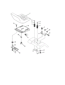 Seat Assembly parts for Craftsman Front-Engine Lawn Tractor 917274391 from AppliancePartsPros.com