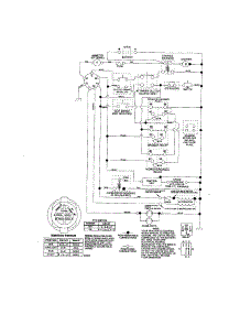 Schematic Diagram-Tractor parts for Craftsman Front-Engine Lawn Tractor 917274460 from AppliancePartsPros.com