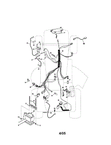 Electrical parts for Craftsman Front-Engine Lawn Tractor 917274630 from AppliancePartsPros.com
