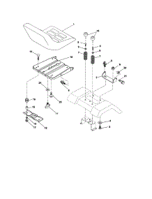 Seat Assembly parts for Craftsman Front-Engine Lawn Tractor 917274632 from AppliancePartsPros.com