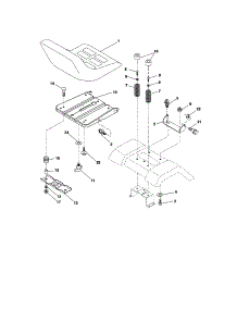 Seat Assembly parts for Craftsman Front-Engine Lawn Tractor 917274641 from AppliancePartsPros.com