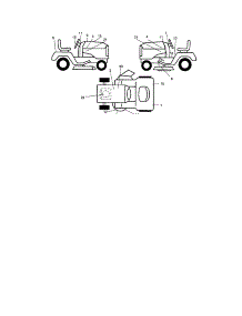 Decals parts for Craftsman Front-Engine Lawn Tractor 917274660 from AppliancePartsPros.com