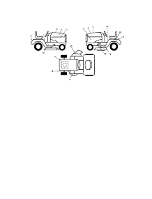 Decals parts for Craftsman Front-Engine Lawn Tractor 917274750 from AppliancePartsPros.com