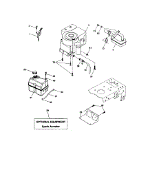 Engine parts for Craftsman Front-Engine Lawn Tractor 917274751 from AppliancePartsPros.com
