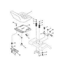 Seat Assembly parts for Craftsman Front-Engine Lawn Tractor 917274751 from AppliancePartsPros.com