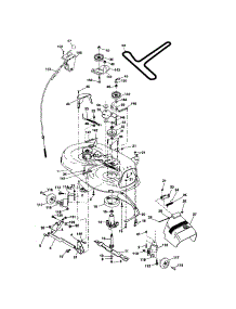 Mower Deck parts for Craftsman Front-Engine Lawn Tractor 917274751 from AppliancePartsPros.com