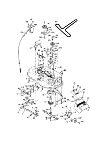 Mower Deck parts for Craftsman Front-Engine Lawn Tractor 917274752 from AppliancePartsPros.com