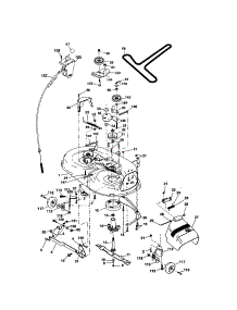 Mower Deck parts for Craftsman Front-Engine Lawn Tractor 917274761 from AppliancePartsPros.com