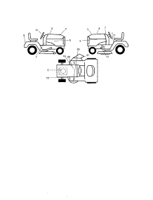Decals parts for Craftsman Front-Engine Lawn Tractor 917274810 from AppliancePartsPros.com