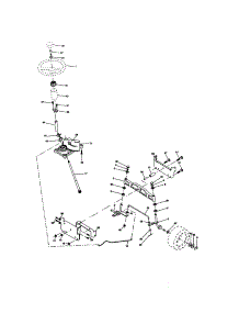 Steering parts for Craftsman Front-Engine Lawn Tractor 917274811 from AppliancePartsPros.com