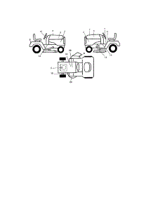Decals parts for Craftsman Front-Engine Lawn Tractor 917274821 from AppliancePartsPros.com