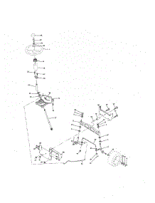 Steering parts for Craftsman Front-Engine Lawn Tractor 917274822 from AppliancePartsPros.com
