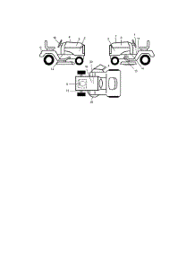 Decals parts for Craftsman Front-Engine Lawn Tractor 917274822 from AppliancePartsPros.com