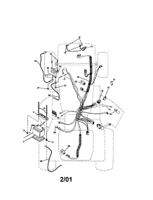 Electrical parts for Craftsman Front-Engine Lawn Tractor 917274950 from AppliancePartsPros.com