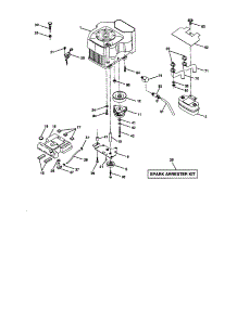 Engine parts for Craftsman Front-Engine Lawn Tractor 917274950 from AppliancePartsPros.com