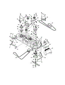 Mower Deck parts for Craftsman Front-Engine Lawn Tractor 917274950 from AppliancePartsPros.com