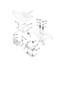 Seat Assembly parts for Craftsman Front-Engine Lawn Tractor 917274953 from AppliancePartsPros.com