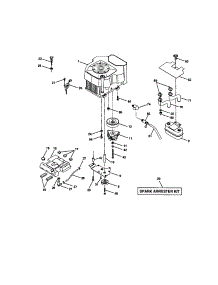 Engine parts for Craftsman Front-Engine Lawn Tractor 917274960 from AppliancePartsPros.com