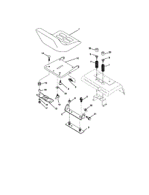 Seat Assembly parts for Craftsman Front-Engine Lawn Tractor 917274960 from AppliancePartsPros.com